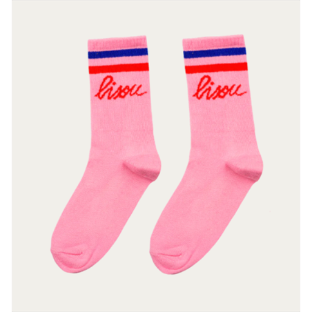 Chaussettes Bisou - Rose