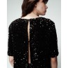 Top sequin - Noir