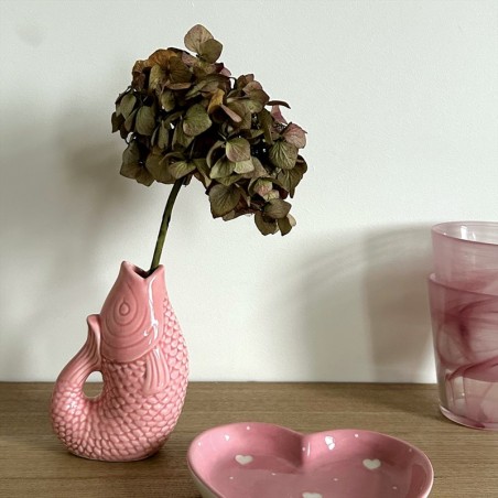 Petit Vase Poisson Rose