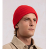 Bonnet Mixte en Maille Rouge