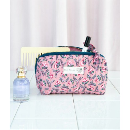 Trousse de maquillage - Flora framboise