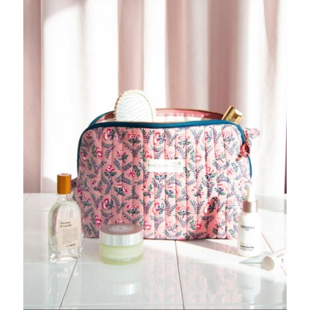 Trousse de toilette - Flora framboise