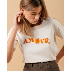 T-shirt "Amour" - Beige