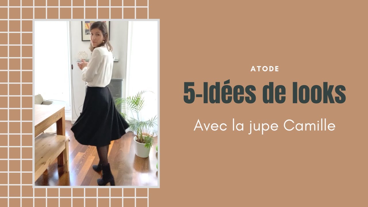 5 IDEES DE LOOKS avec une jupe patineuse noire ATODE