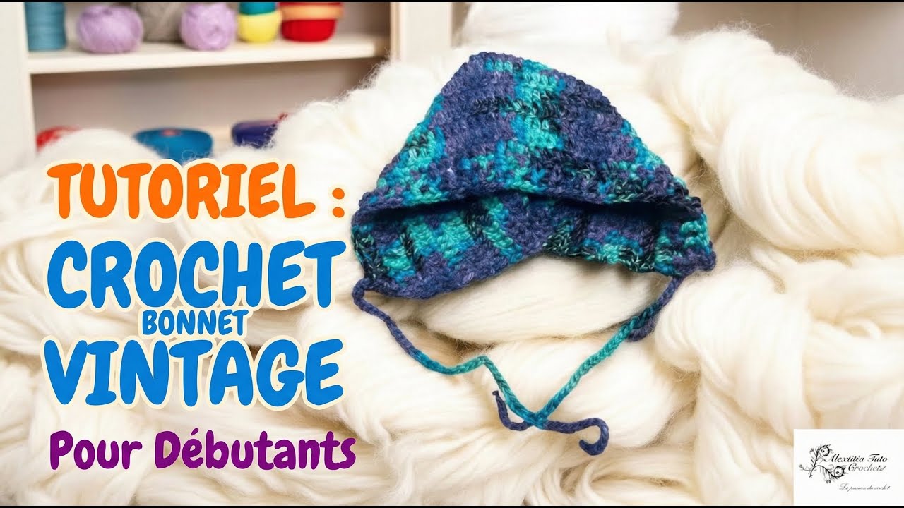 Bonnet vintage au crochet @AlextitiaTutoCrochet