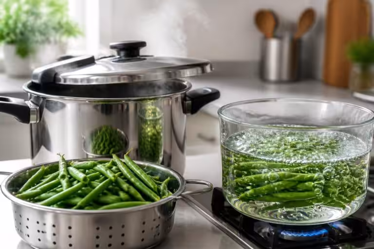 découvrez comment cuire parfaitement les haricots verts, que ce soit à la cocotte-minute pour une cuisson rapide ou à l'eau pour préserver leur saveur et leur texture.